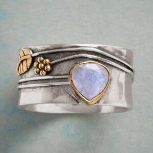 Boho crystal ring M1072